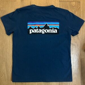Patagonia Deep Blue Crew Neck Tee